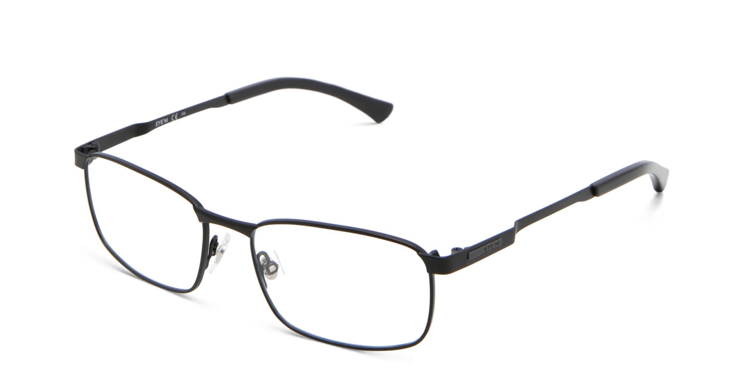 Shop EYE'M Rectangle Eyeglasses in Black online.