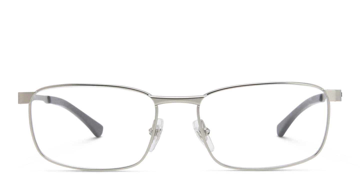 EYE'M Rectangle Eyeglasses in Silver – Product Photo 0