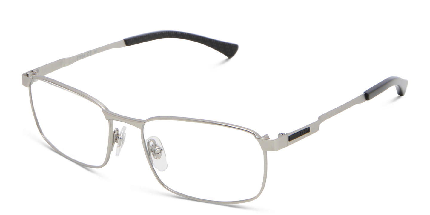 Shop EYE'M Rectangle Eyeglasses in Silver online.