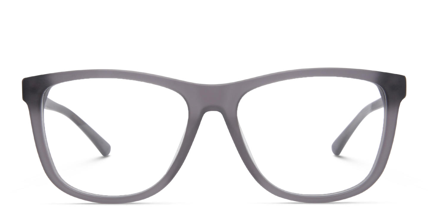 EYE'M Wide Square Eyeglasses in Grey – Product Photo 0