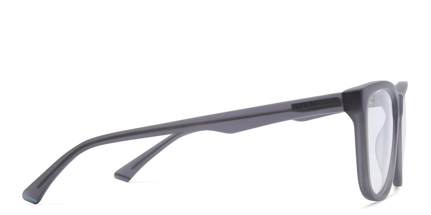 Shop EYE'M Wide Square Eyeglasses in Grey online.