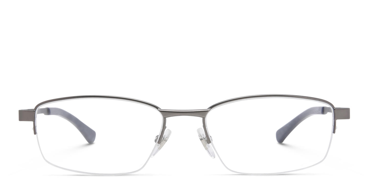 EYE'M Half Rim Rectangle Eyeglasses in Gunmetal – Product Photo 0
