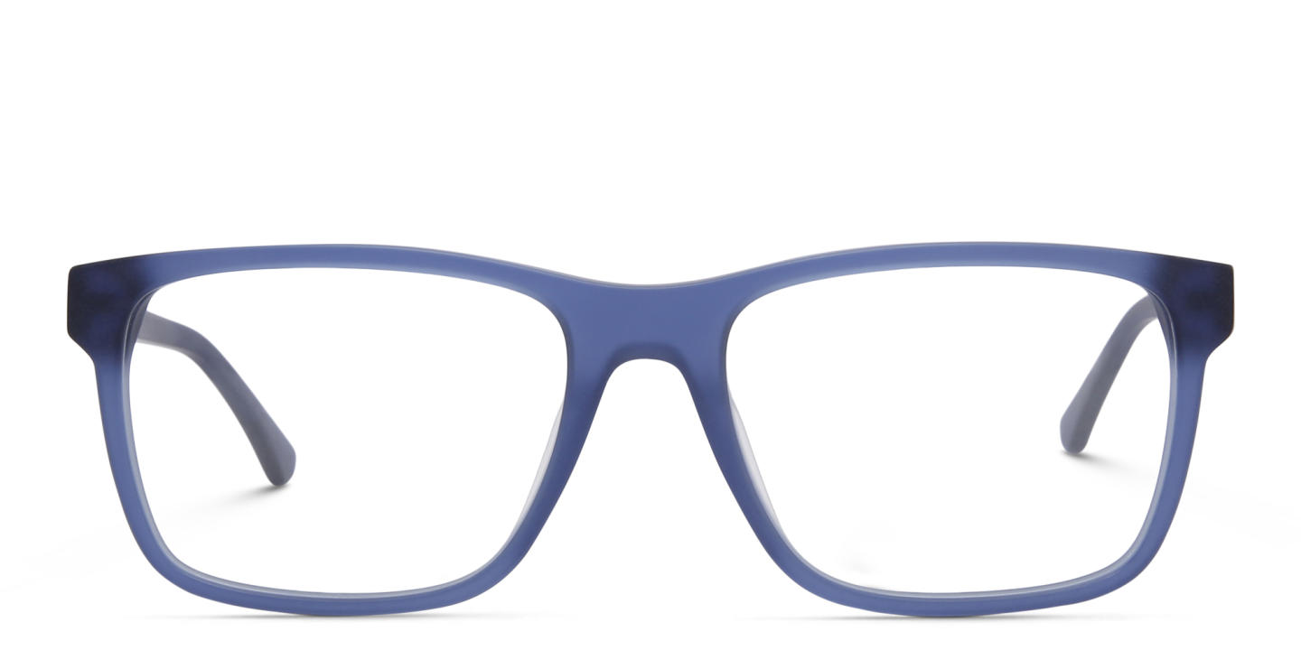 EYE'M Rectangle Eyeglasses in Blue – Product Photo 0