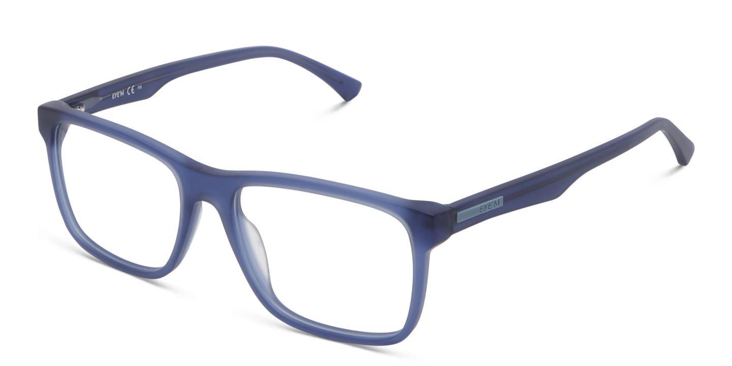 EYE'M Rectangle Eyeglasses in Blue – Product Photo 2
