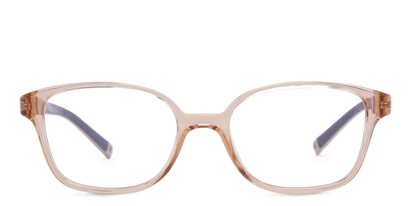 EYE'M Kids Rectangle Eyeglasses in Nude – Product Photo 0