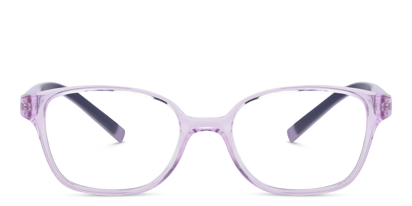 EYE'M Kids Rectangle Eyeglasses in Purple – Product Photo 0