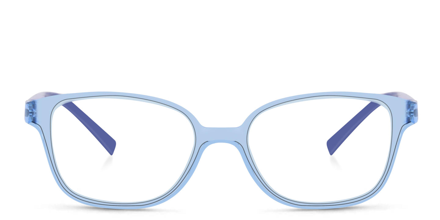 EYE'M Kids Rectangle Eyeglasses in Light Blue – Product Photo 0