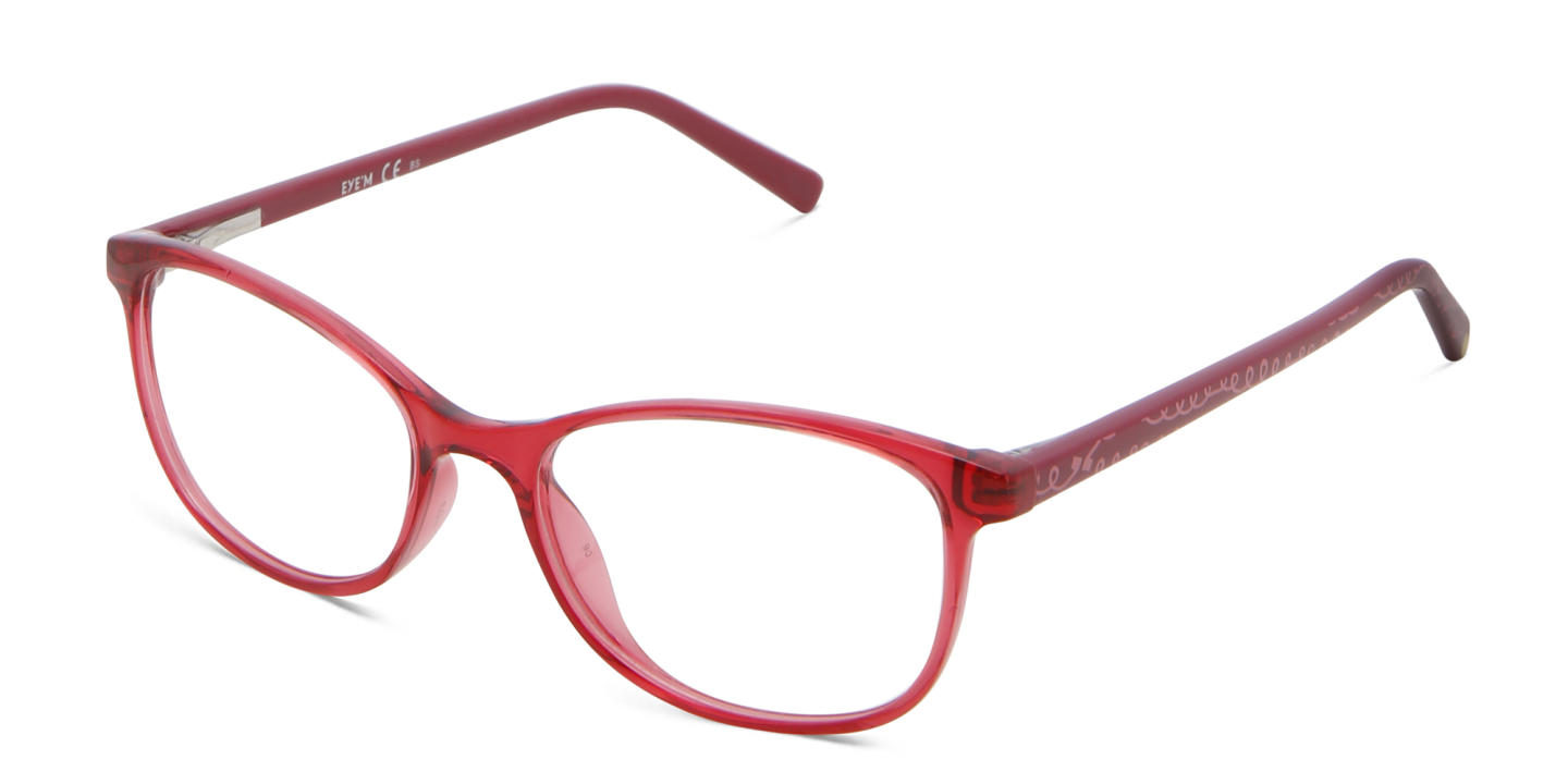 EYE'M Kids Cat Eye Eyeglasses in Red – Product Photo 1