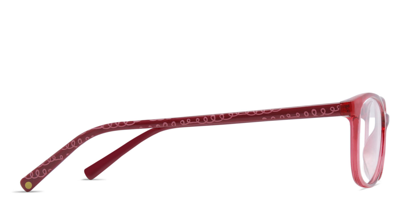 EYE'M Kids Cat Eye Eyeglasses in Red – Product Photo 2
