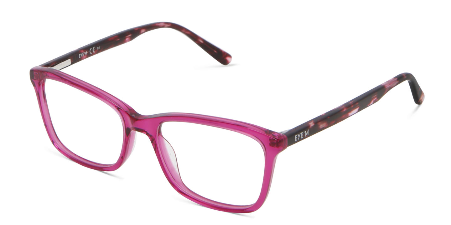 Shop EYE'M Kids Rectangle Eyeglasses in Pink online.