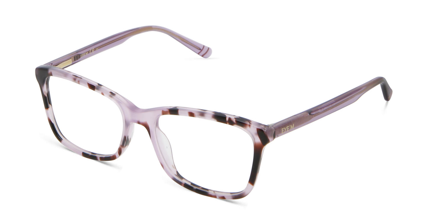 Shop EYE'M Kids Rectangle Eyeglasses in Pink Havana online.