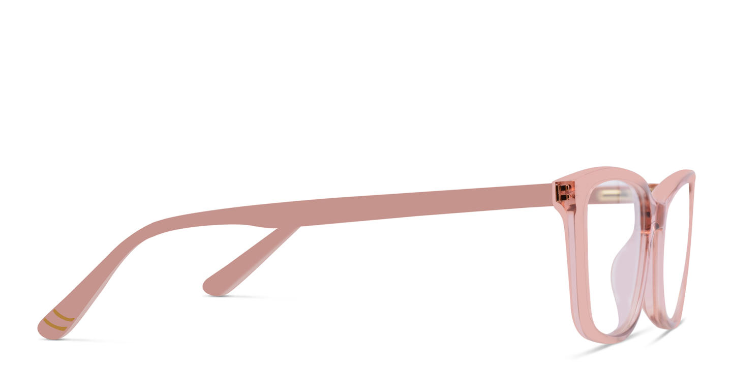 EYE'M Kids Rectangle Eyeglasses in Nude – Product Photo 2