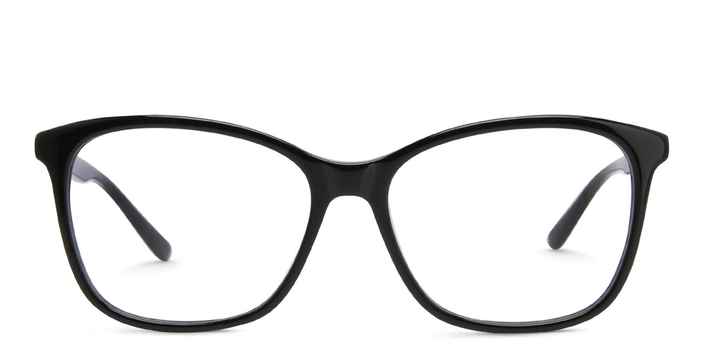 EYE'M Kids Square Eyeglasses in Black – Product Photo 0