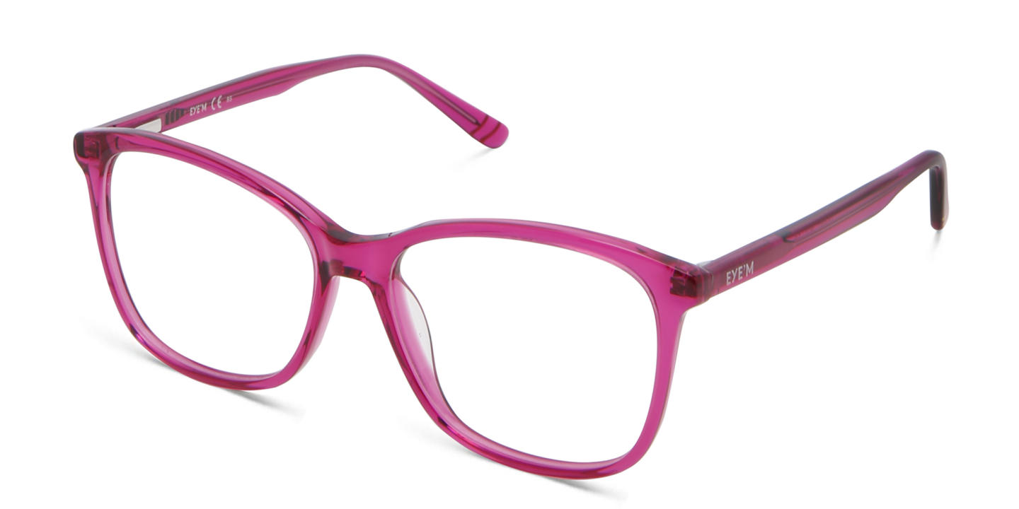 Shop EYE'M Kids Square Eyeglasses in Pink online.