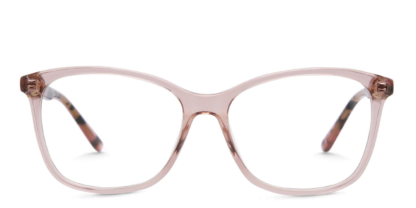 EYE'M Kids Square Eyeglasses in Nude – Product Photo 0