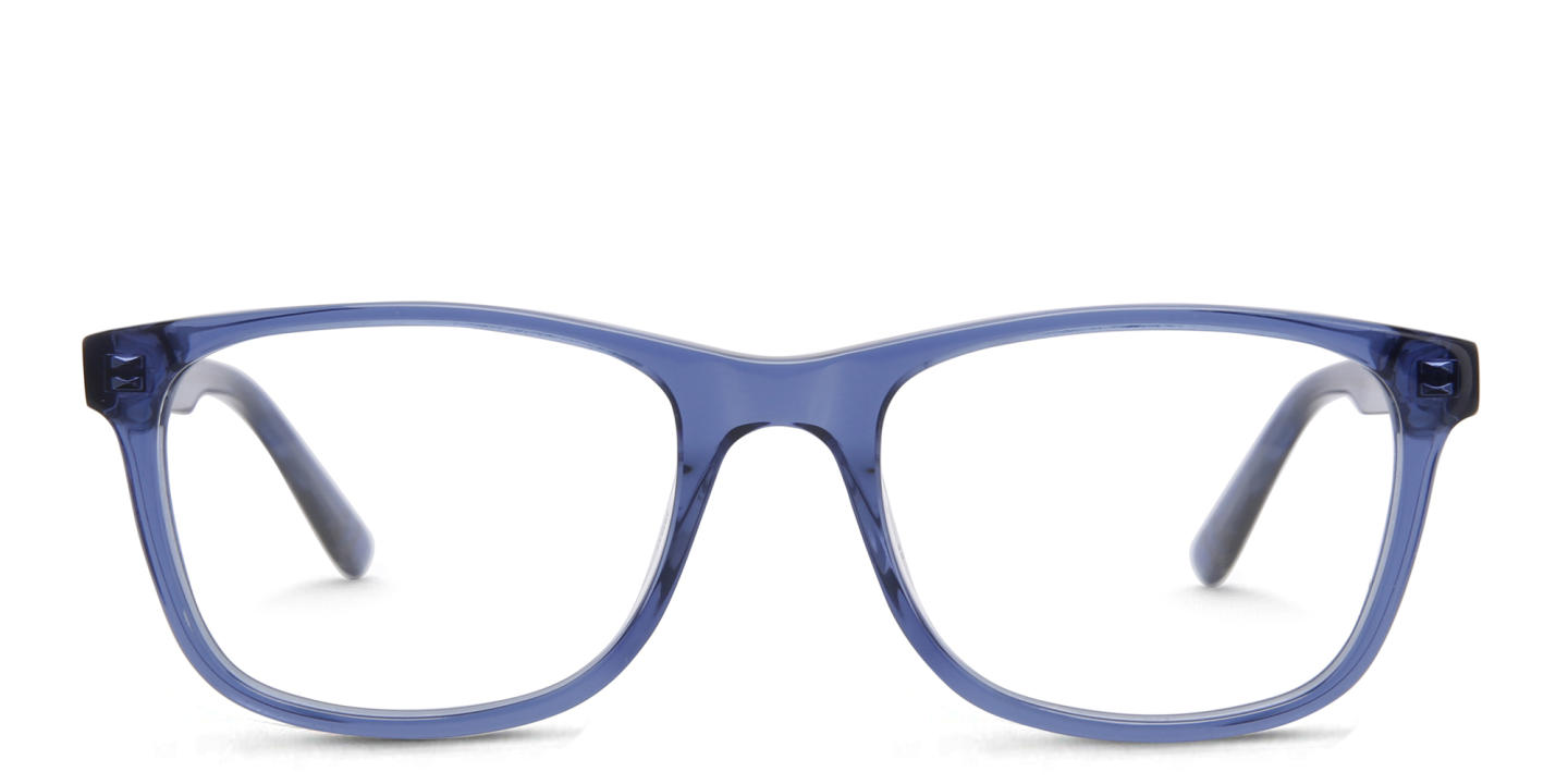 EYE'M Kids Rectangle Eyeglasses in Blue – Product Photo 0