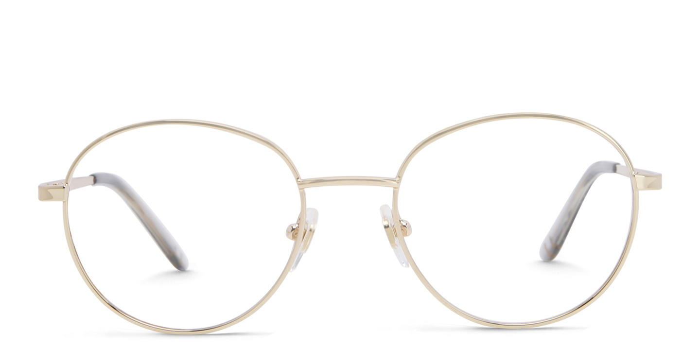 EYE'M Kids Round Eyeglasses in Gold – Product Photo 0