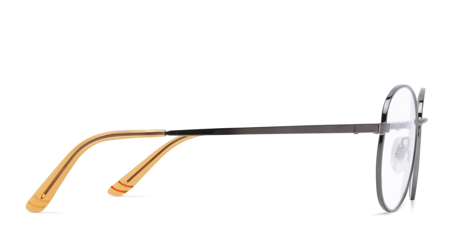 EYE'M Kids Round Eyeglasses in Grey – Product Photo 2