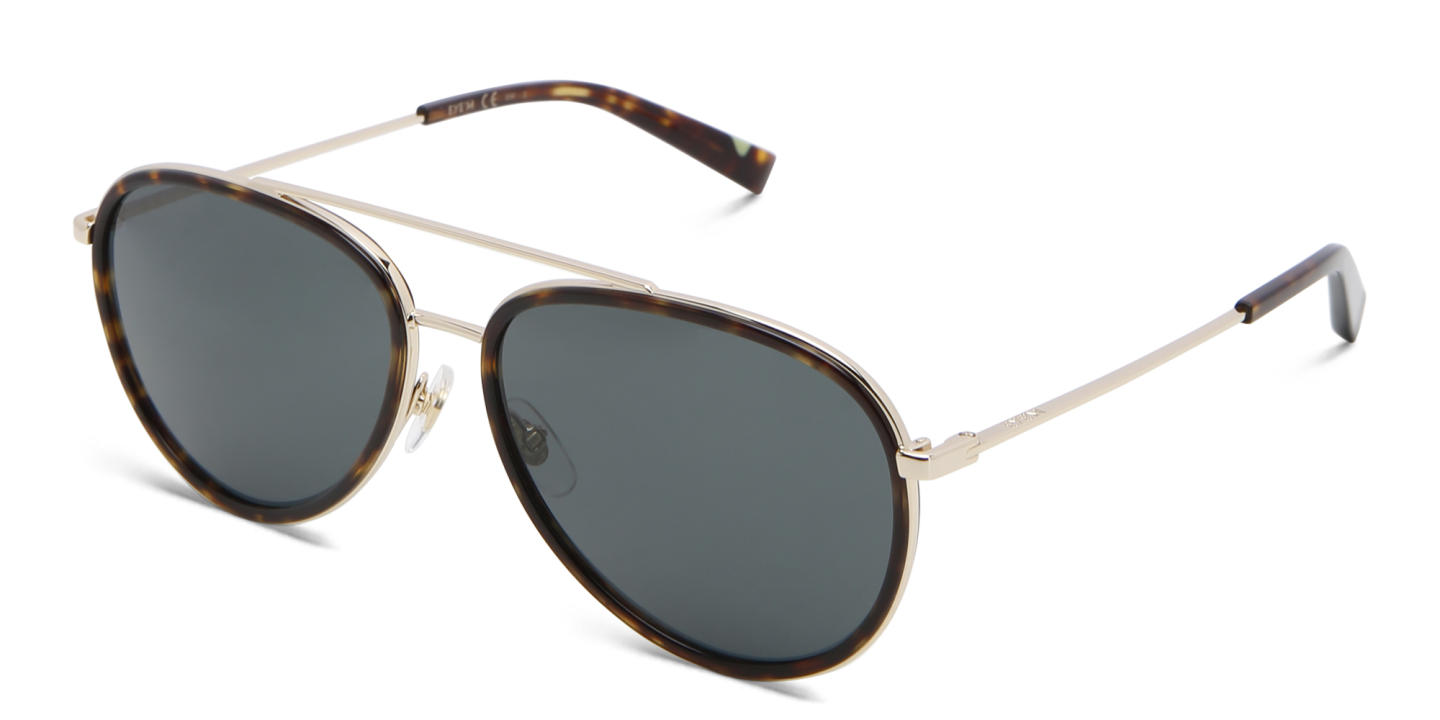 Shop EYE'M Unisex Aviator Sunglasses in Havana online.
