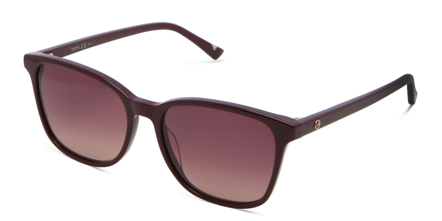 EYE'M Square Sunglasses in Red – Product Photo 2