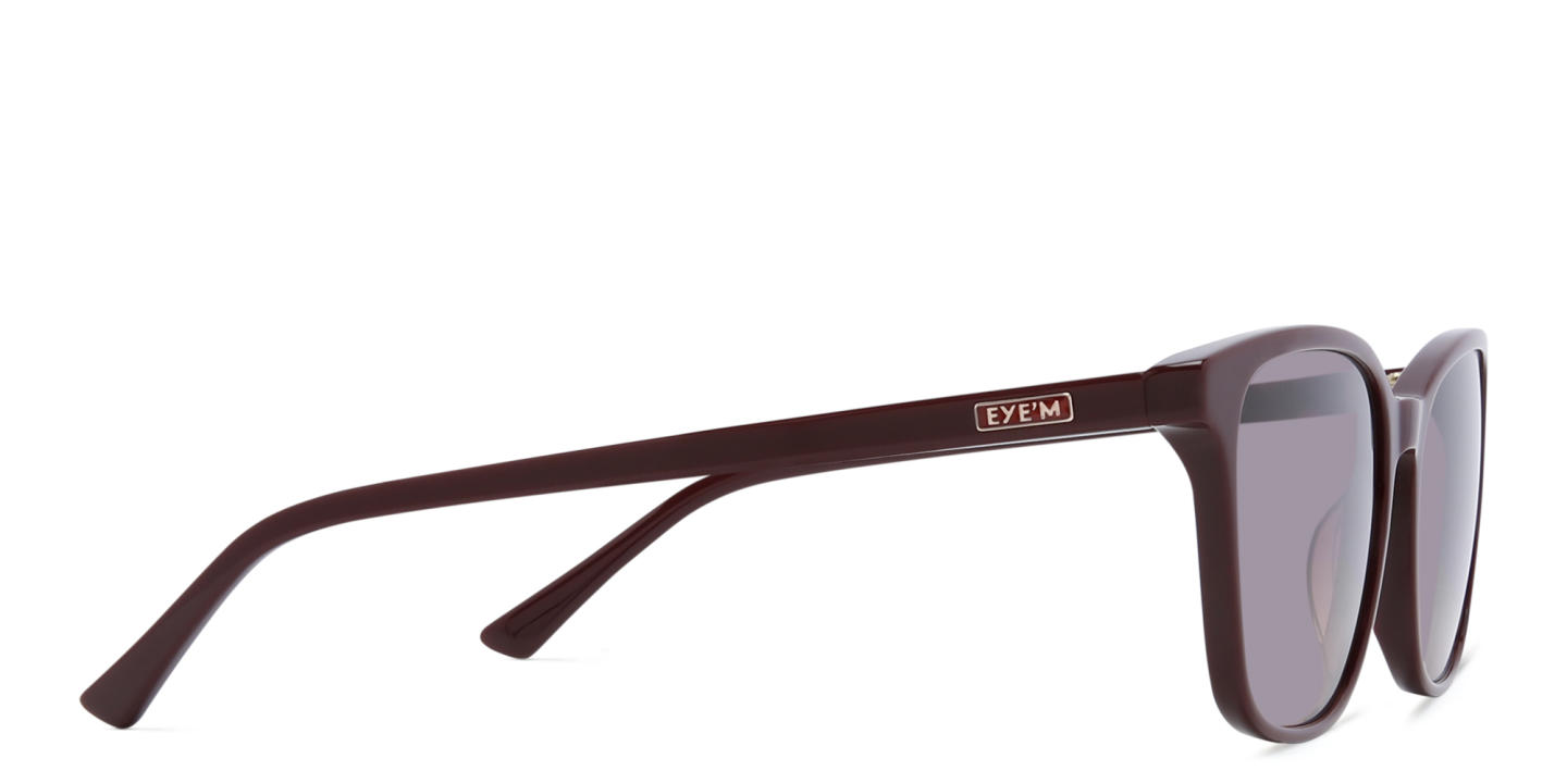 EYE'M Square Sunglasses in Red – Product Photo 3