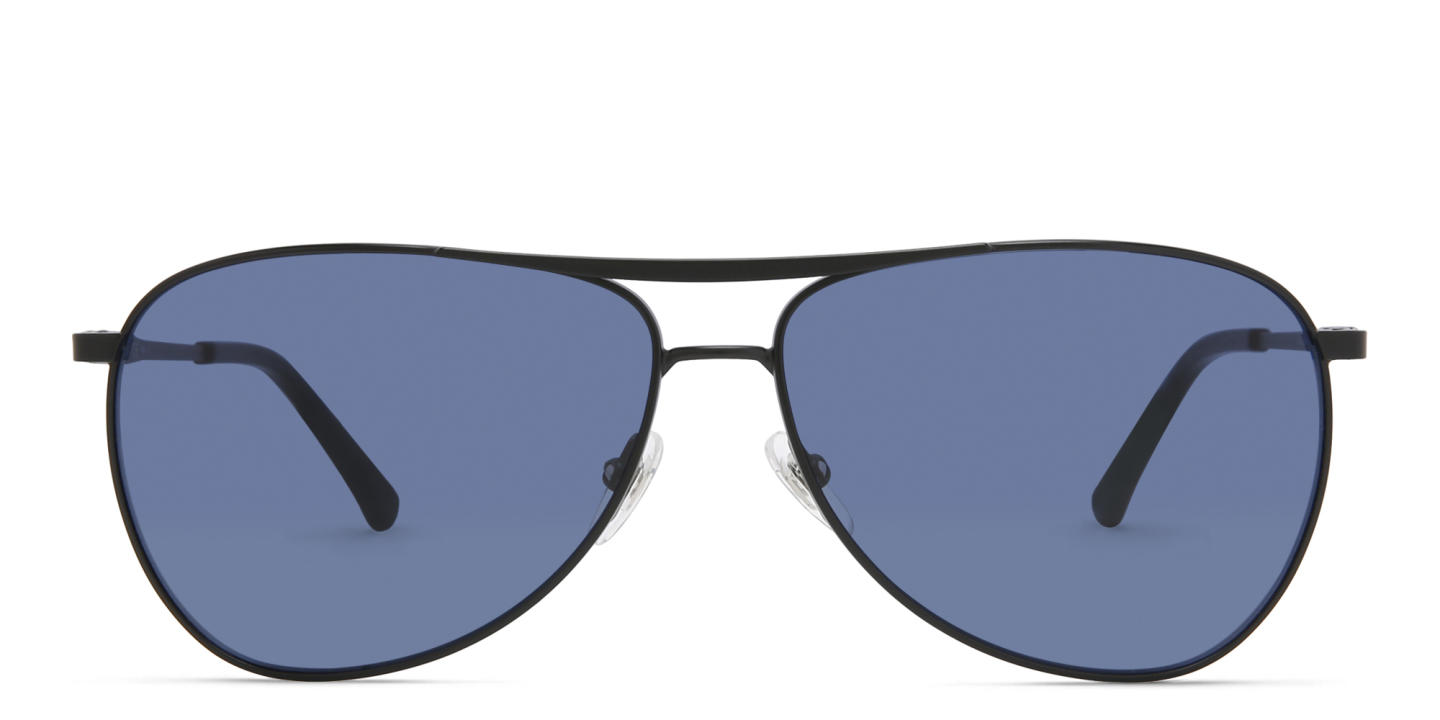 EYE'M Wide Aviator Sunglasses in Black – Product Photo 0