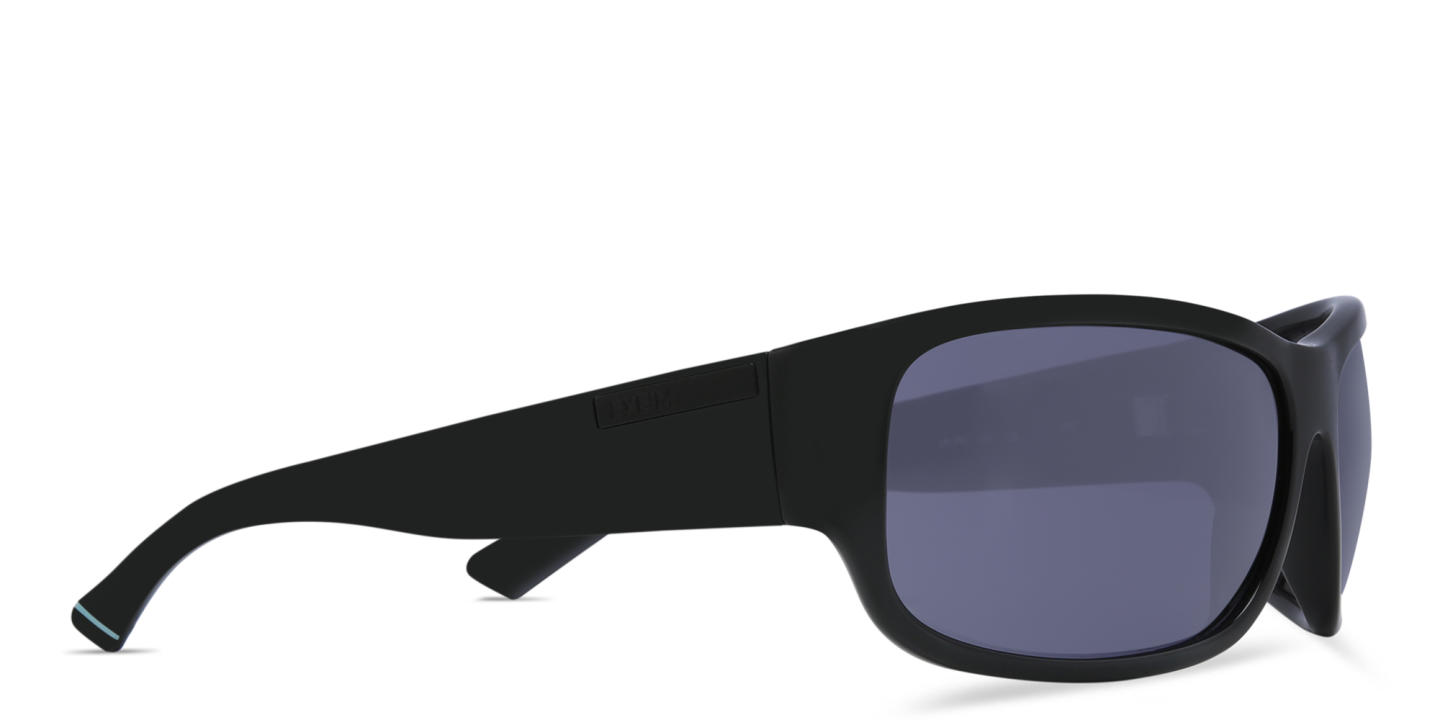 EYE'M Wide Rectangle Sunglasses in Black – Product Photo 3