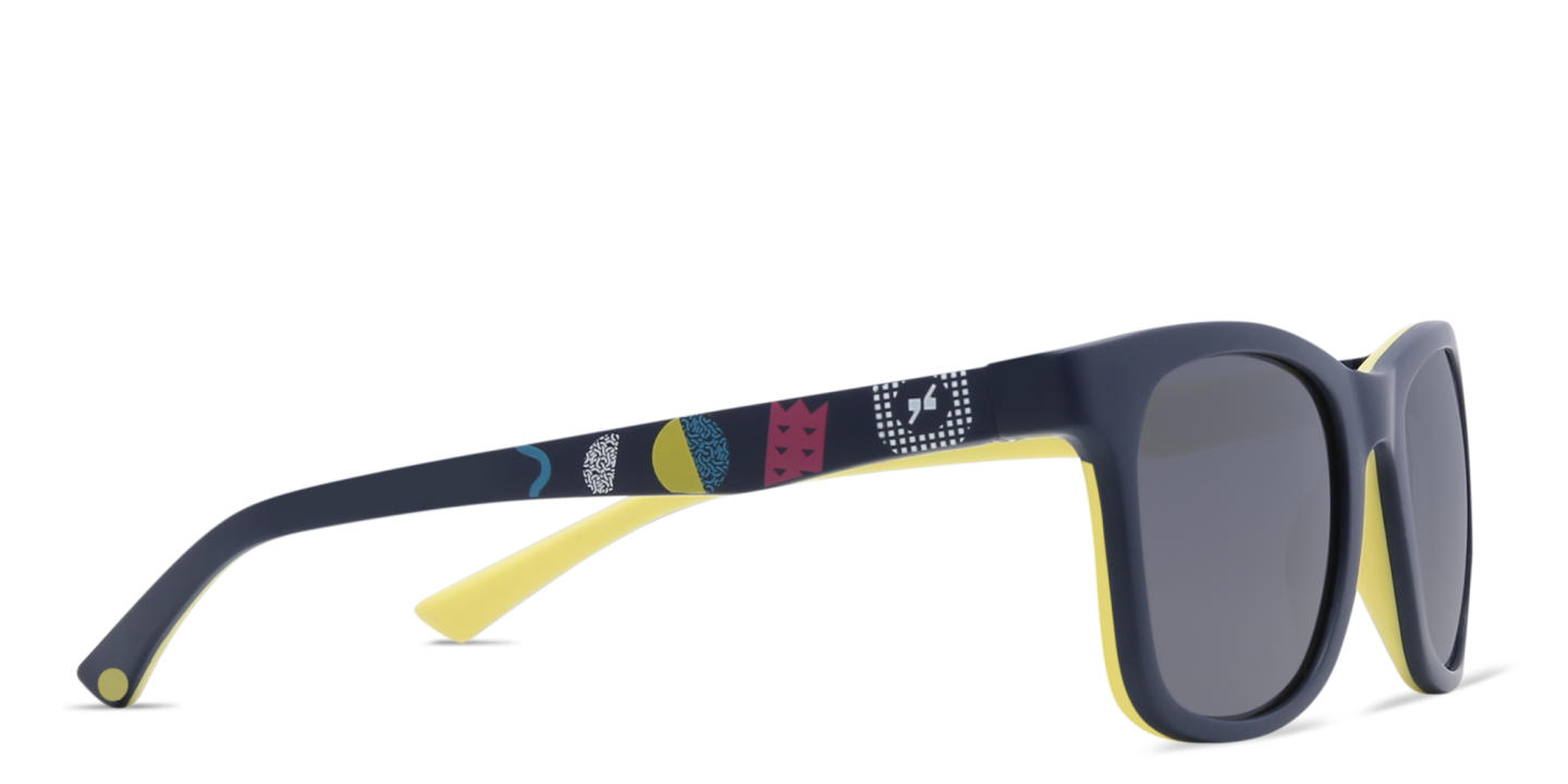 EYE'M Kids Square Sunglasses in Blue – Product Photo 2