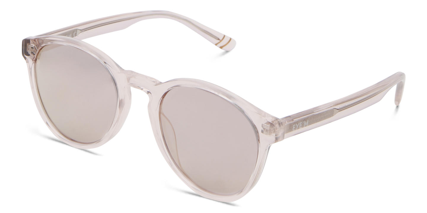 Shop EYE'M Kids Round Sunglasses in Nude online.
