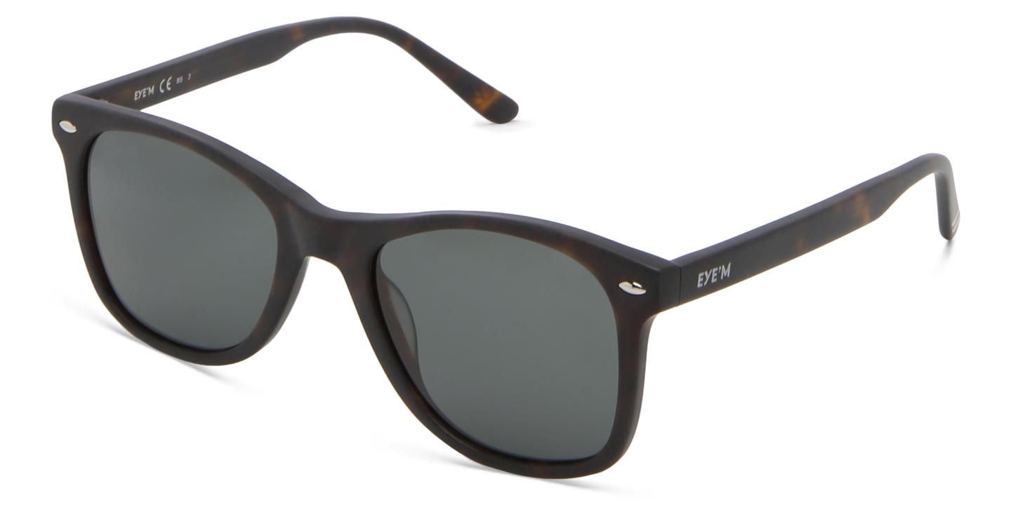 Shop EYE'M Kids Square Sunglasses in Solid Black online.