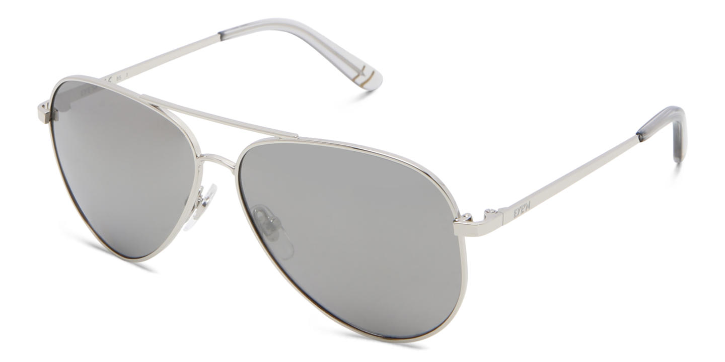 Shop EYE'M Kids Aviator Sunglasses in Silver online.