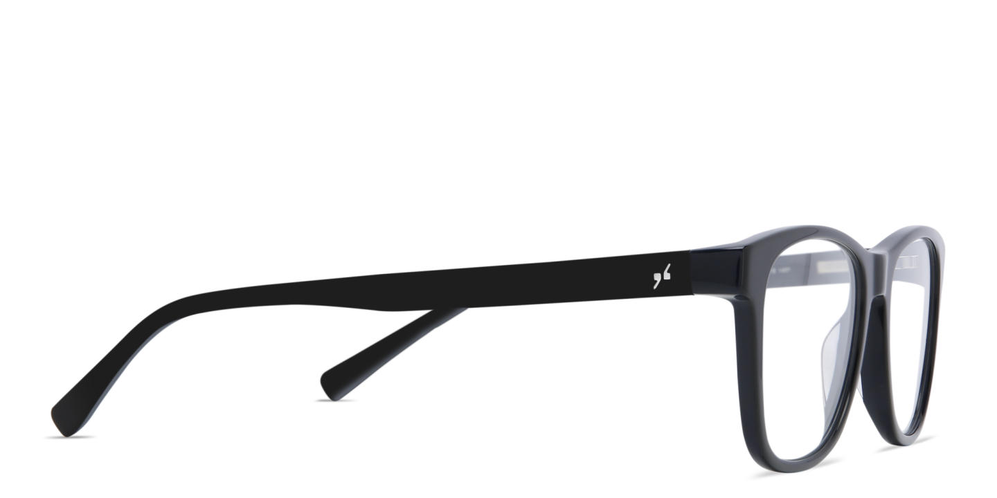 Shop EYE'M Square Eyeglasses in Black online.