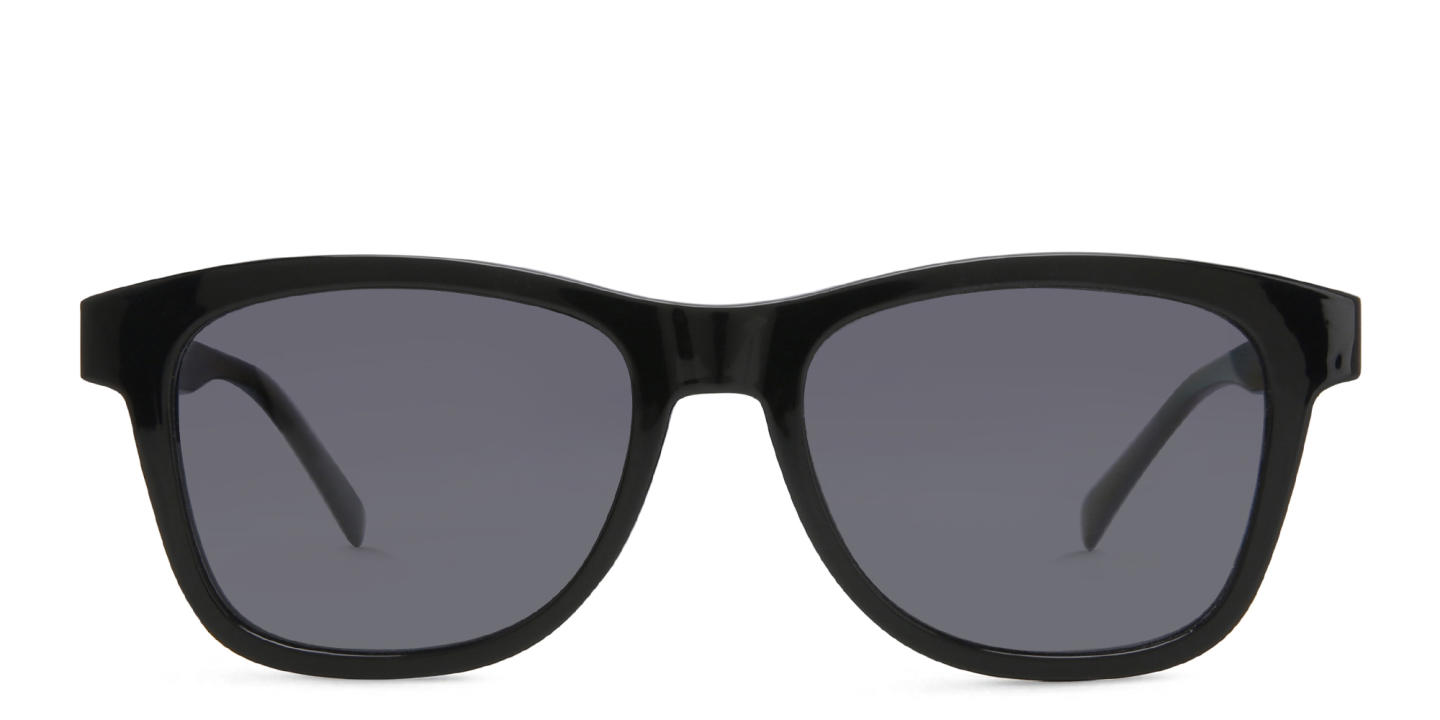 Shop EYE'M Square Eyeglasses in Black online.