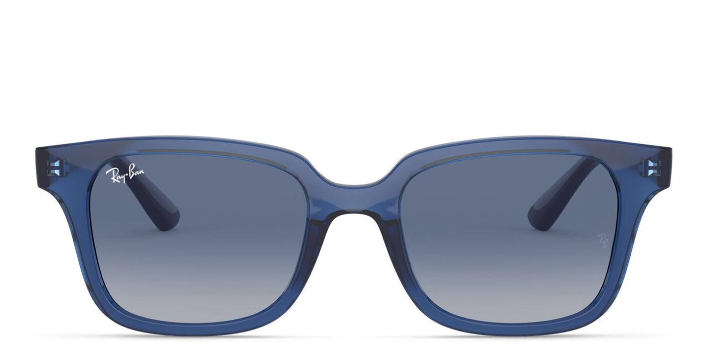 Ray-Ban Junior Kids Square Sunglasses in Transparent Blue – Product Photo 0