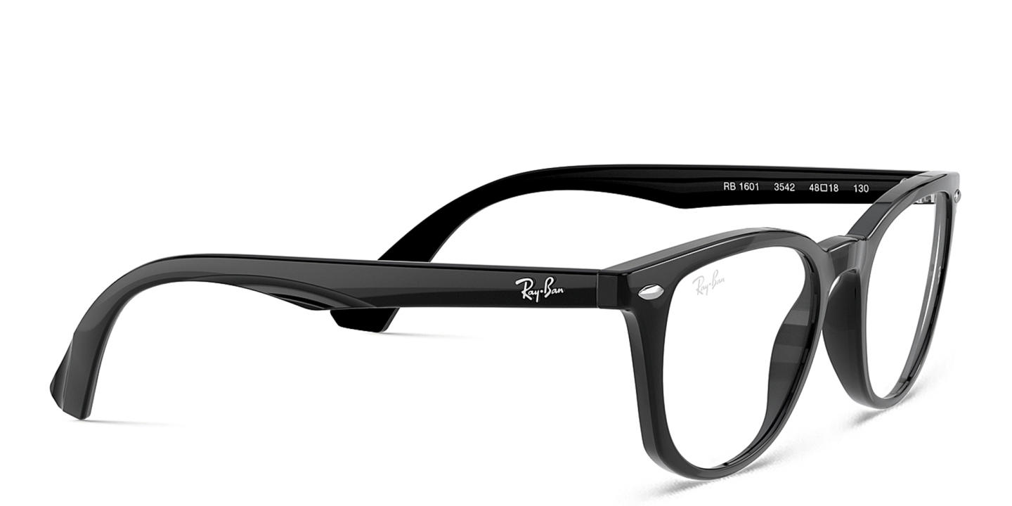 Ray-Ban Junior Kids Square Eyeglasses in Black – Product Photo 3