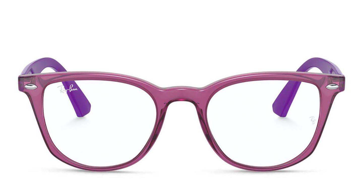 Ray-Ban Junior Kids Square Eyeglasses in Purple – Product Photo 0