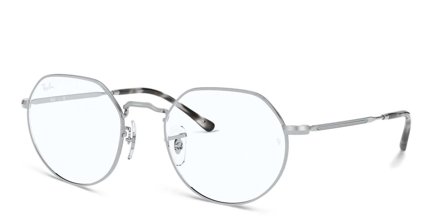 Ray-Ban JACK Irregular Eyeglasses in Silver – Product Photo 2