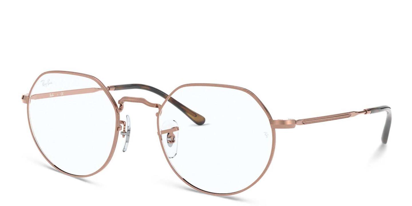Shop Ray-Ban Jack Unisex Irregular Eyeglasses in Copper online.
