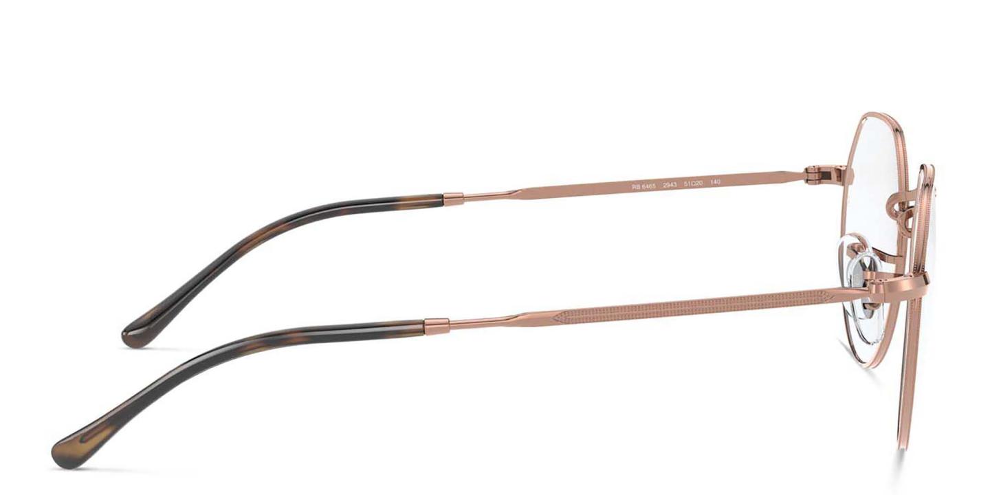 Ray-Ban Unisex Irregular Eyeglasses in Copper – Product Photo 3