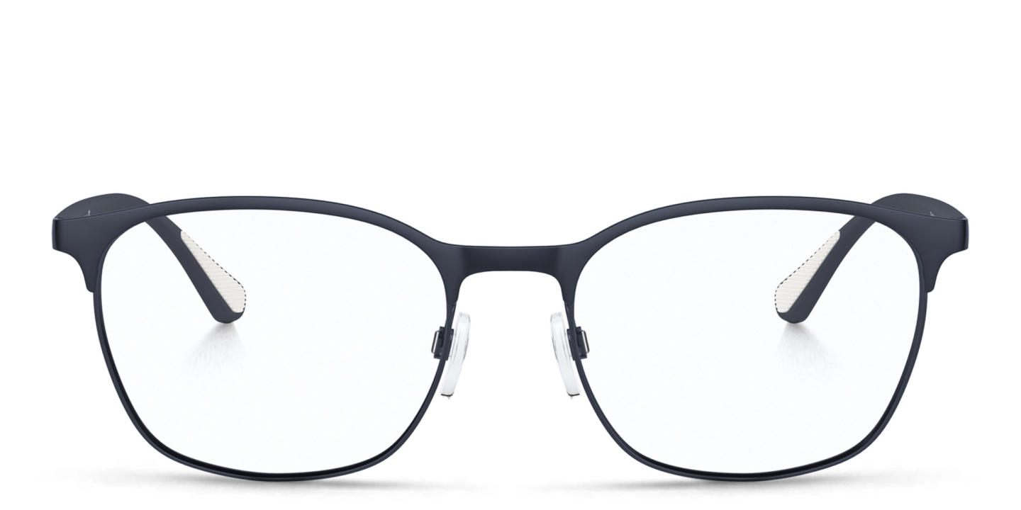 Emporio Armani Square Eyeglasses in Blue – Product Photo 0