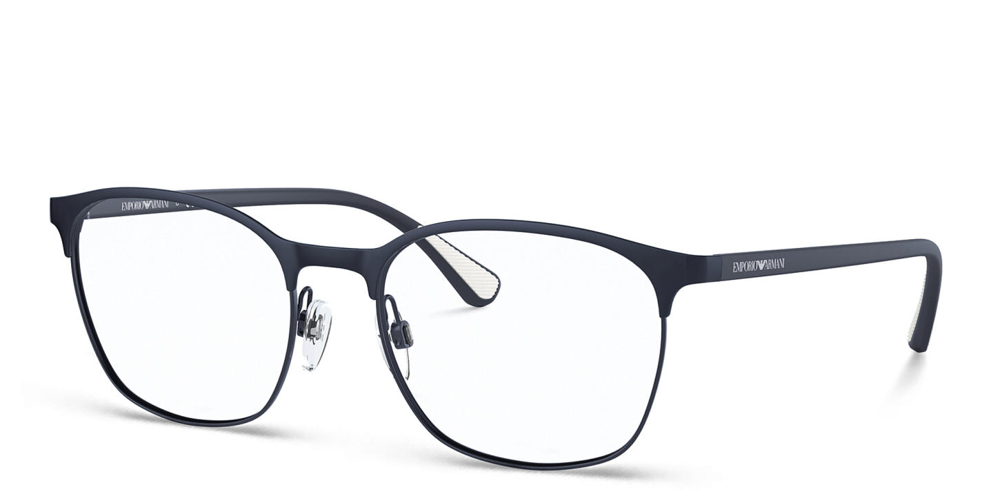 Emporio Armani Square Eyeglasses in Blue – Product Photo 1