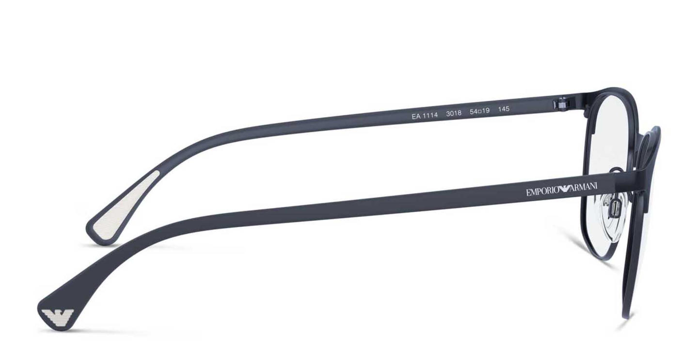 Emporio Armani Square Eyeglasses in Blue – Product Photo 2