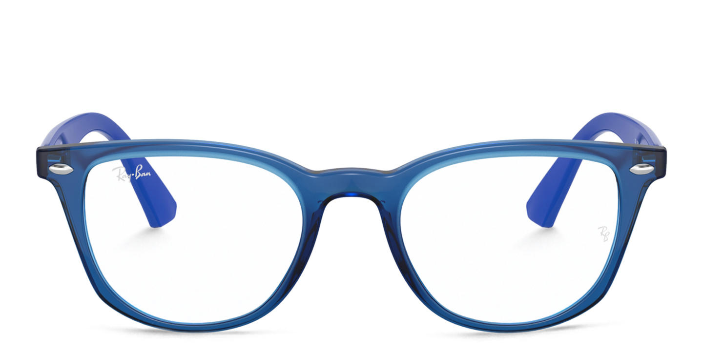 Ray-Ban Junior Kids Square Eyeglasses in Blue – Product Photo 0