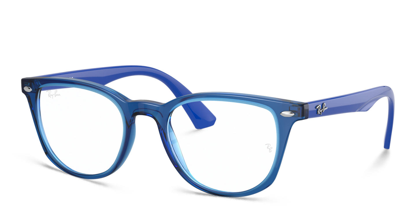 Ray-Ban Junior Kids Square Eyeglasses in Blue – Product Photo 1