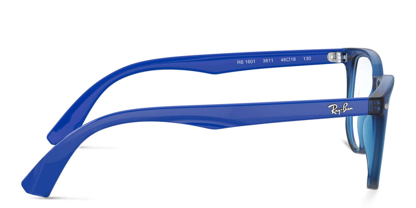 Ray-Ban Junior Kids Square Eyeglasses in Blue – Product Photo 2