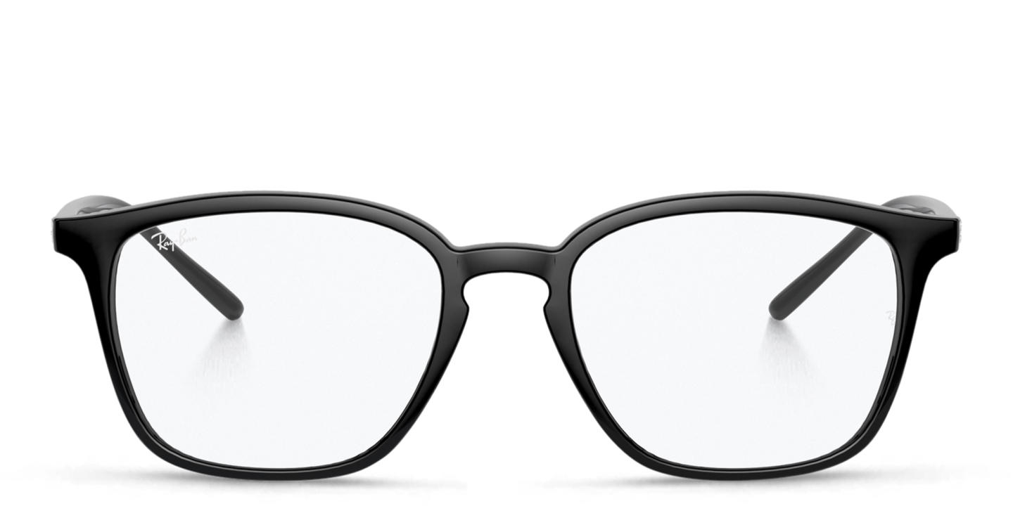 Ray-Ban Logo Signature Unisex Square Eyeglasses in Black – Product Photo 0