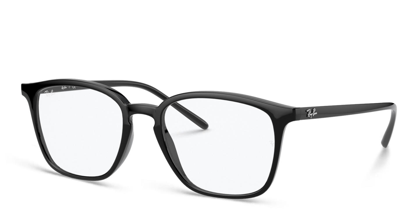 Ray-Ban Logo Signature Unisex Square Eyeglasses in Black – Product Photo 1