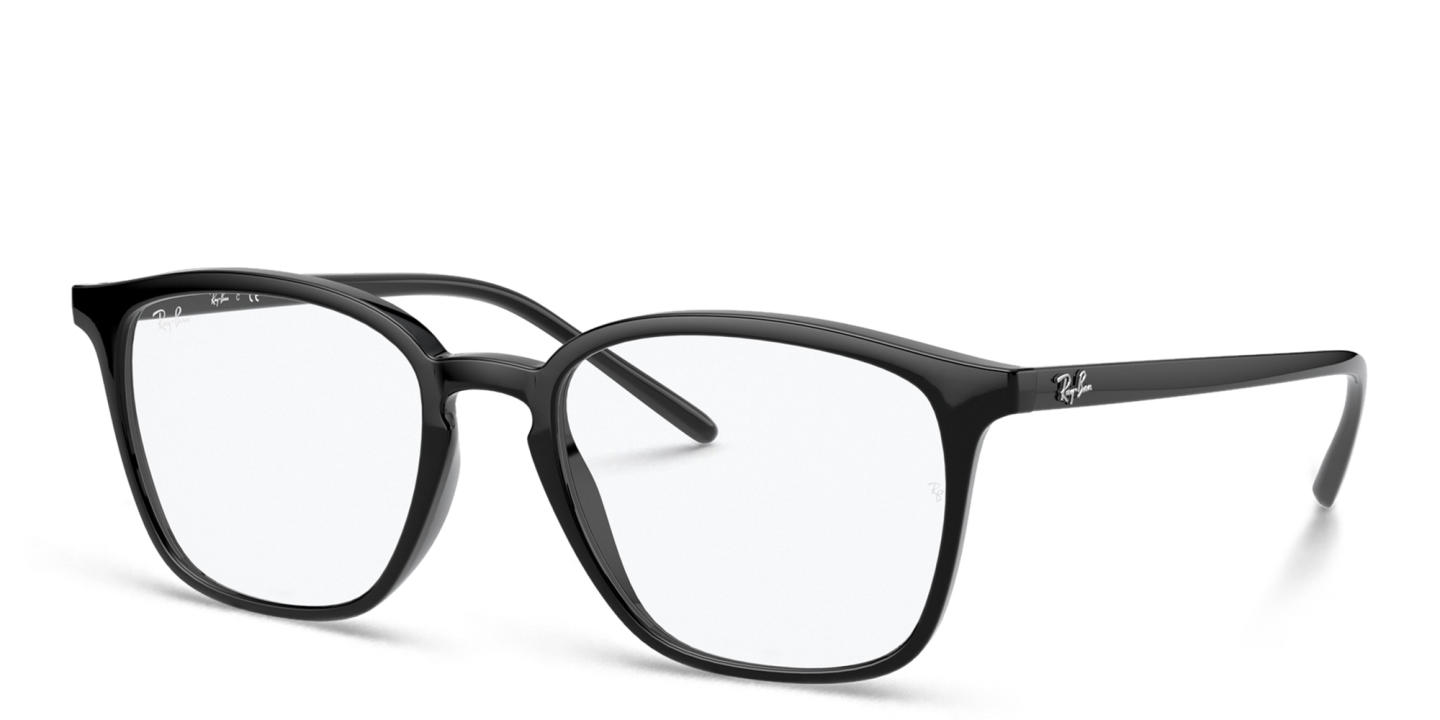 Ray-Ban Unisex Square Eyeglasses in Black – Product Photo 1