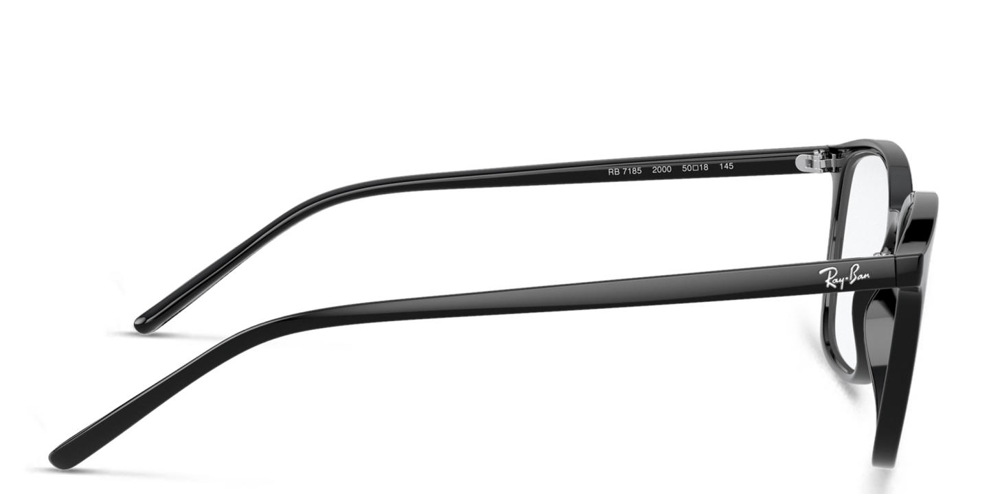 Ray-Ban Unisex Square Eyeglasses in Black – Product Photo 2