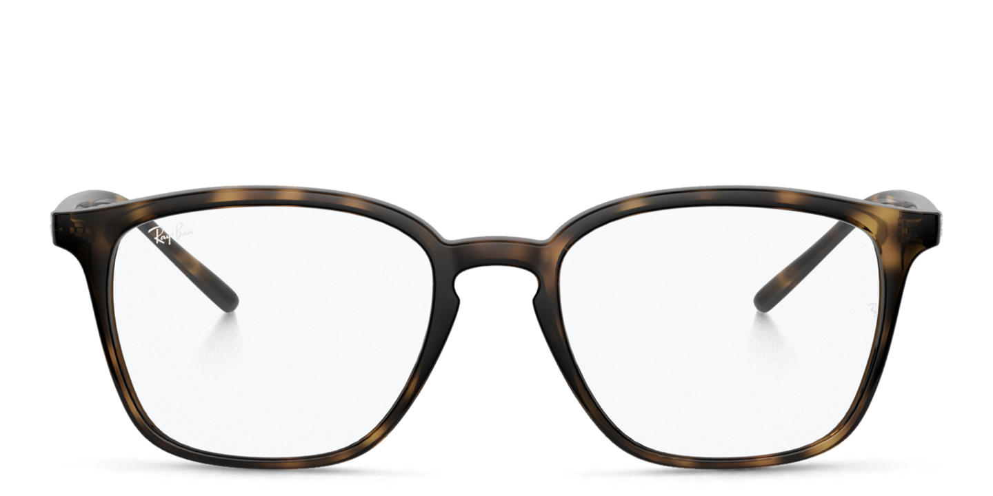 Ray-Ban Unisex Square Eyeglasses in Havana – Product Photo 0